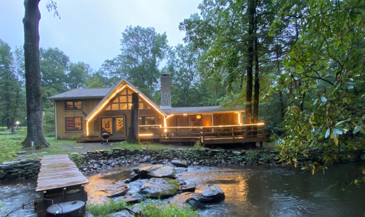 Secluded Chalet On Stream-Mins To Camelback Tannersville Zewnętrze zdjęcie
